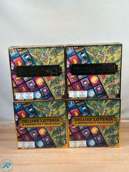 (4) Deluxe Loteria & Serpientes Y Escaleras, Board Game- New