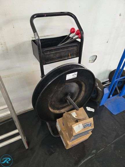 Steel Strapping Cart with Tools, Steel Straps, and Seals - Roller Auctions