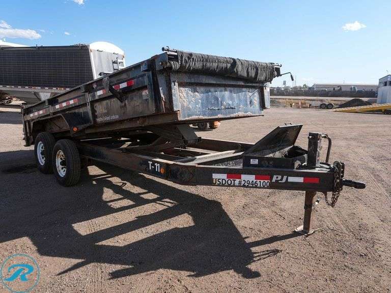 2018 PJTM DJ162 T/A Hydraulic Dump Trailer - Roller Auctions