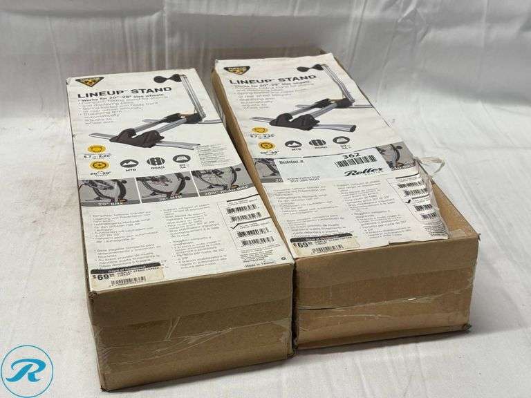 (2) Topeak Lineup Stands - Roller Auctions
