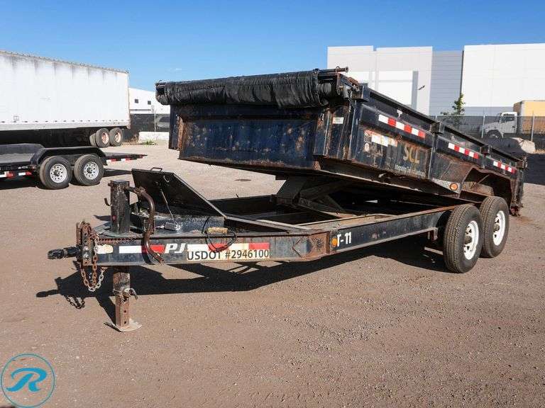 2018 PJTM DJ162 T/A Hydraulic Dump Trailer - Roller Auctions
