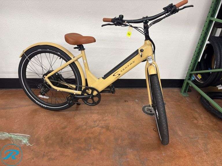 Serfas E-Dart Electric Bicycle with 48V Rechargeable Lithium Battery, Size Small/Medium
