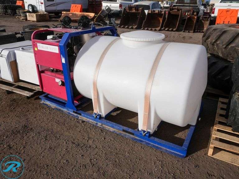 Blue Viper Skid Mounted Hot Water Pressure Washer, 420cc Gas Engine - Roller Auctions