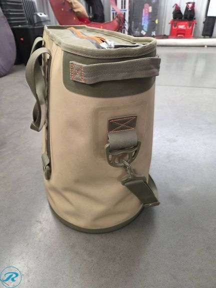 YETI Soft Cooler with Tan Exterior and Shoulder Strap - Roller Auctions