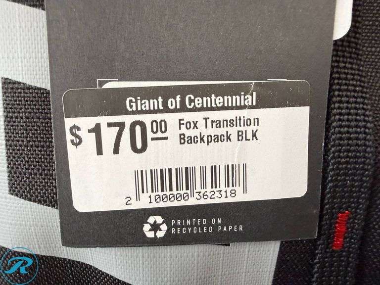 Fox Transition Backpack, Hip Pack Slim, and Hip Pack - Roller Auctions