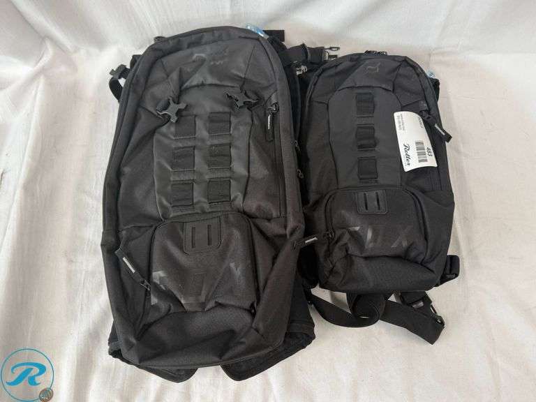 (2) Fox Utility Hydration Packs, 6L and 18L - Roller Auctions