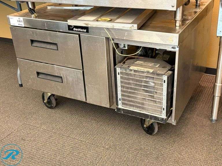 Delfield Model 2939R Low Profile S/C Refrigerated Base on Casters