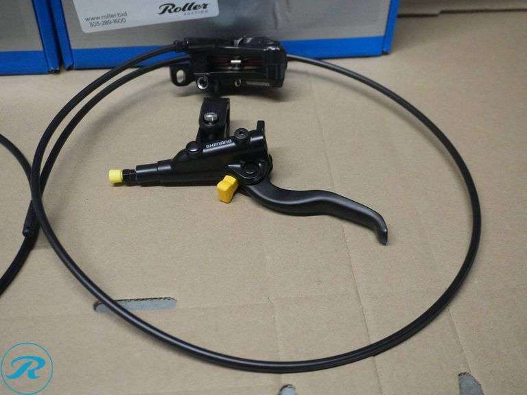 Shimano BL-M4100/BR-MT420 and BL-M4100/BR-MT410 Hydraulic Disc Brake Kits with Levers and Calipers - Roller Auctions