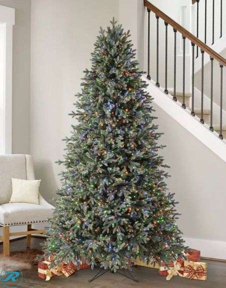 7.5 ft Pre-Lit Aspen EZ Connect Artificial Christmas Tree, 1,850 Color-Changing Radiant Micro LED Lights - New