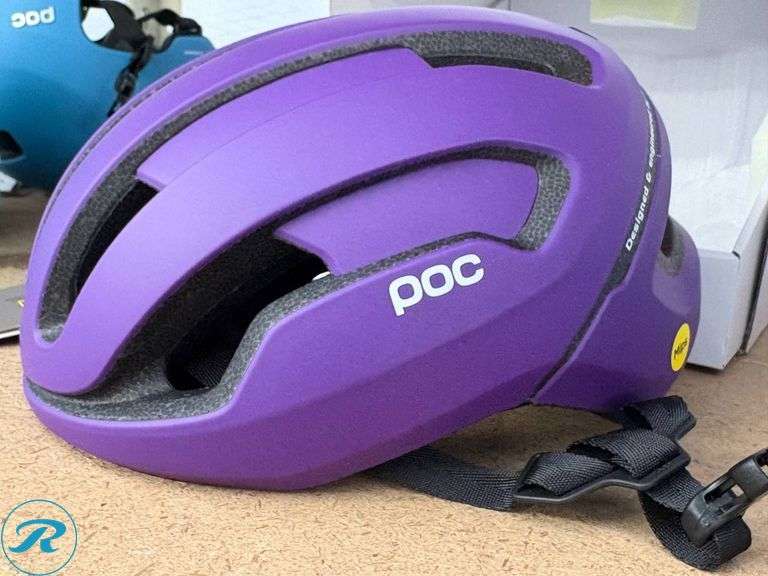 POC Omne Air MIPS Bicycle Helmet, Sapphire Purple Matte - Roller Auctions