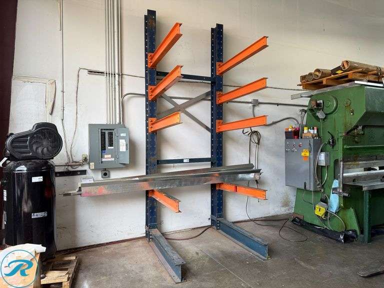 12’ Cantilever Racking with (8) 4’ Arms - Roller Auctions