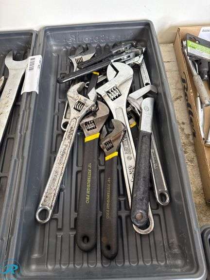 (2) Trays of Wrenches and Adjustable Spanners - Roller Auctions