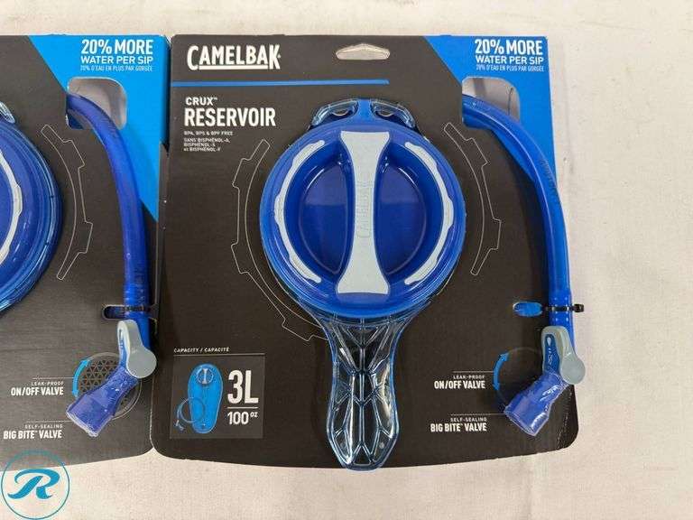 (2) CamelBak Crux Reservoirs, 3L and 2L - Roller Auctions