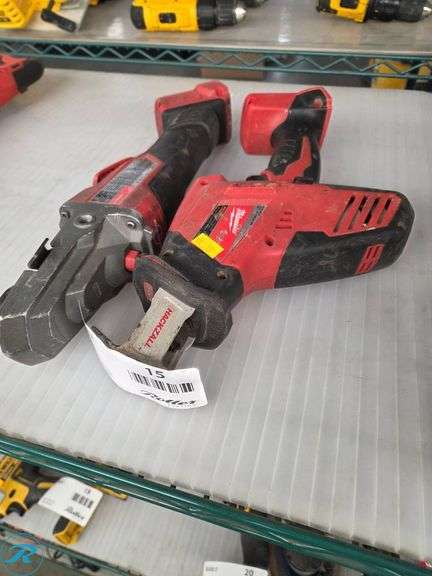 (2) Milwaukee M18 Fuel Hackzall Reciprocating Saws - Roller Auctions