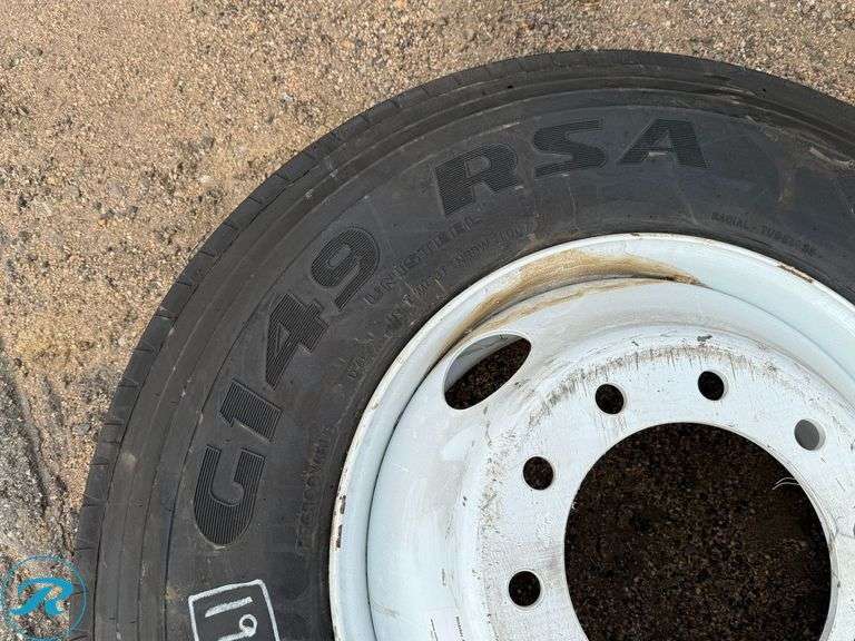 2007 Goodyear G149 RSA 11R22.5 Tire with Wheel - Roller Auctions