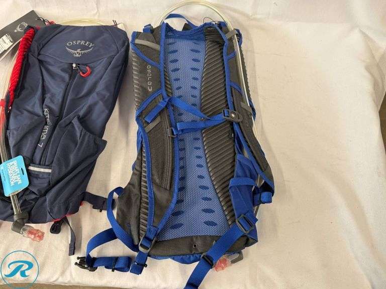 (2) Osprey Katari 7L Hydration Packs - Roller Auctions