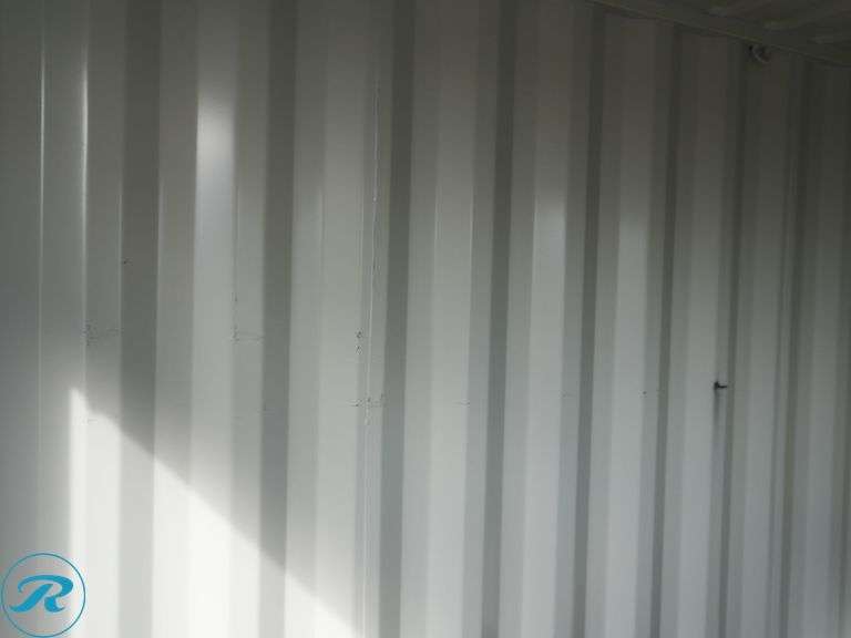 New Steel Storage Container, 12' L X 88" W X 98" H, Side Entry Door And Window, Forklift Pockets - Roller Auctions