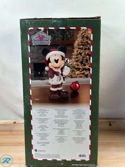 Disney Holiday Mickey with Presents Statue by Jim Shore- New - Roller Auctions