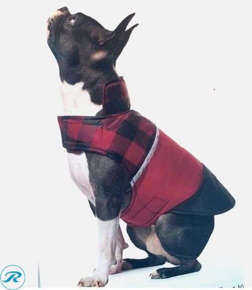 (5) 32 Degrees Heat: Dog Jacket, Red Flannel, XL- Like New - Roller Auctions