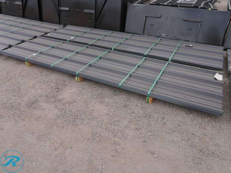 (50) New 28-Gauge R-Panel Steel Siding, 12' Long, 36" Coverage, .016 Thickness - Roller Auctions