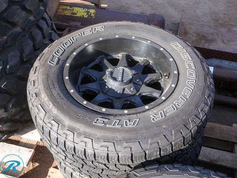 Set of (4) Cooper Discoverer AT3 Tires with Wheels To Fit Toyota Tacoma - Roller Auctions