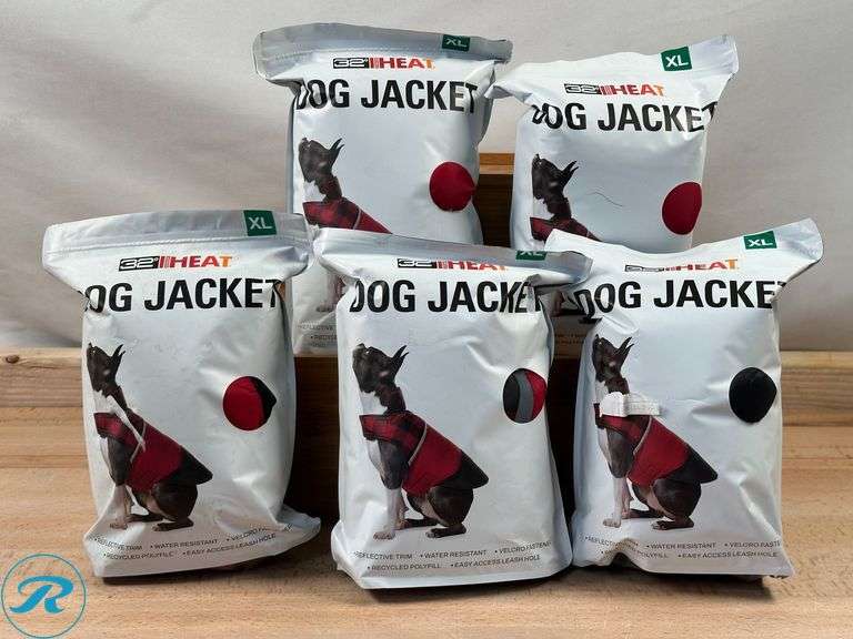 (5) 32 Degrees Heat: Dog Jacket, Red Flannel, XL- Like New - Roller Auctions