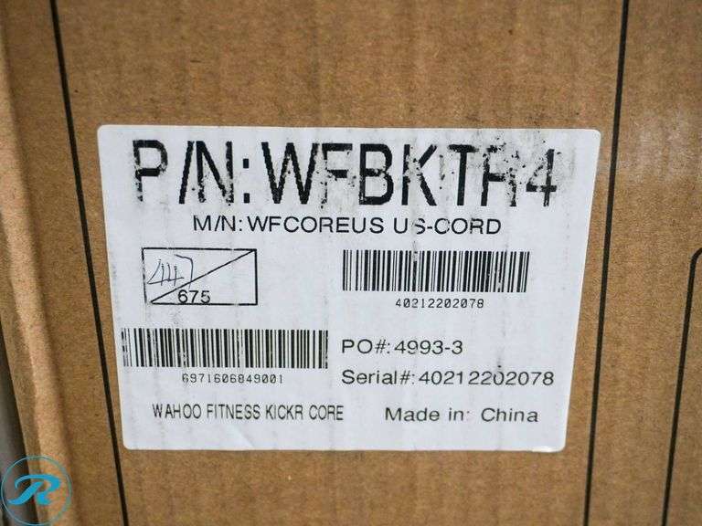 Wahoo KICKR Core Smart Bike Trainer - Roller Auctions