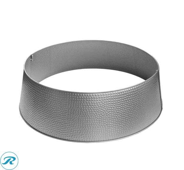 35 Inches 88.9 cm Silver Metal Christmas Tree Skirt - New - Roller Auctions