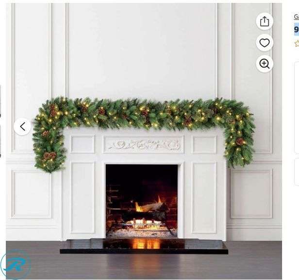 9’ Pre-Lit LED Greenery Garland- New - Roller Auctions
