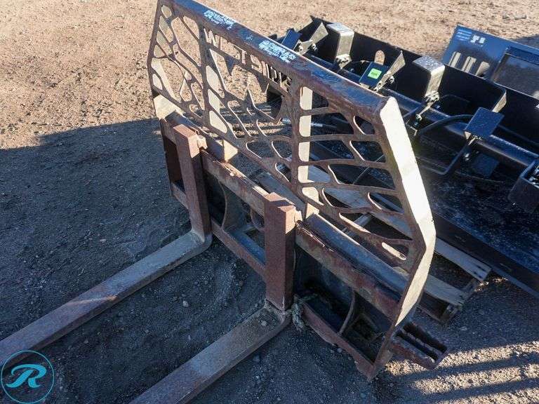 Fork Attachment to Fit Skid Steer Loader, 48" Forks - Roller Auctions