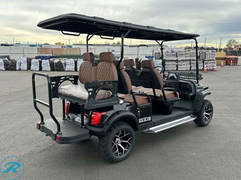 New 2025 SD Lanch SDLGC100 6-Seat Golf Cart - Roller Auctions