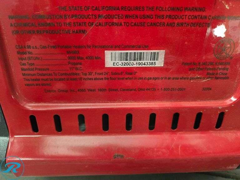 Mr. Heater Buddy Portable Propane Heater - Roller Auctions