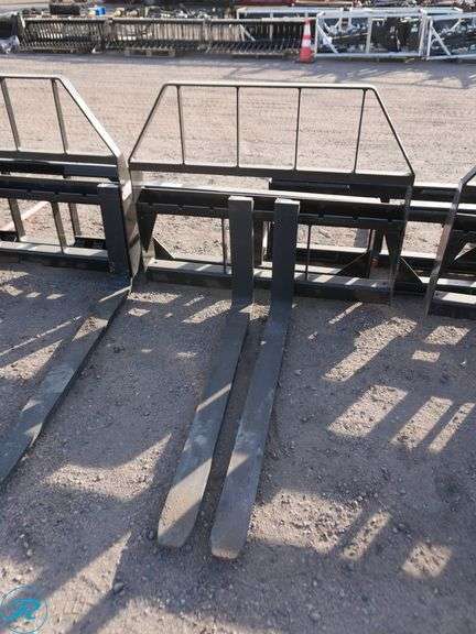 New Kivel Fork Attachment to Fit Skid Steer Loader, 48" Forks, 3500 Lb. Capacity - Roller Auctions