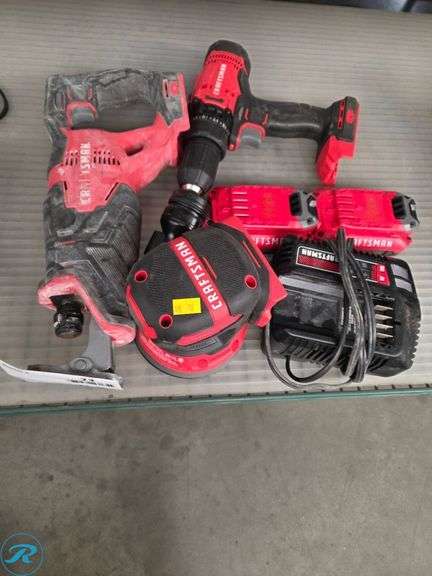 Craftsman 20V MAX Cordless Tools with Batteries and Charger - Roller Auctions