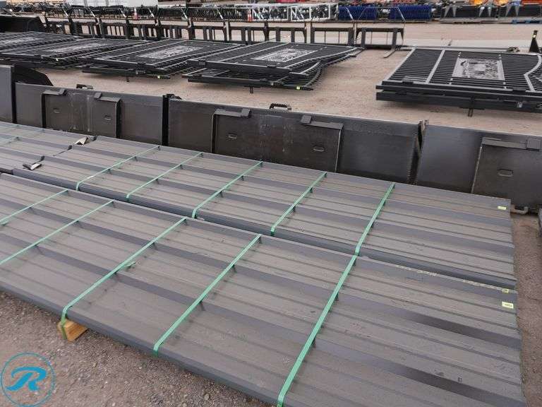 (57) New 28-Gauge R-Panel Steel Siding, 12' Long, 36" Coverage, .016 Thickness - Roller Auctions