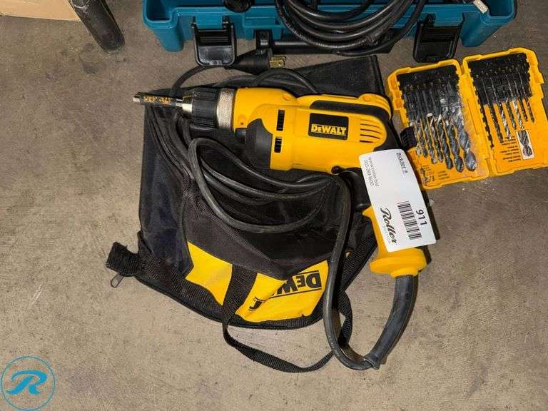 Makita HP2050 Drill, Snap-On 1/2″ Drill, DeWalt DWD110 Drill with Accessories - Roller Auctions