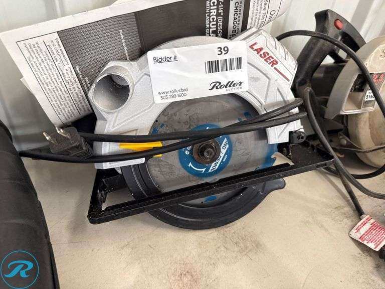 Chicago Electric 7-1/4-Inch Circular Saw With Laser Guide System
