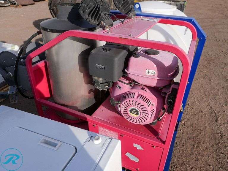 Blue Viper Skid Mounted Hot Water Pressure Washer, 420cc Gas Engine - Roller Auctions