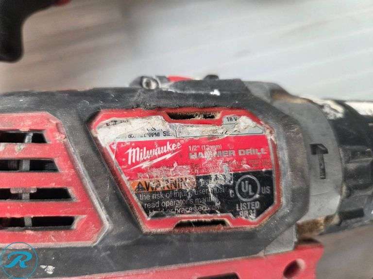 (3) Milwaukee M18 Cordless Tools with Battery (Battery and Drill Chuck Damaged) - Roller Auctions
