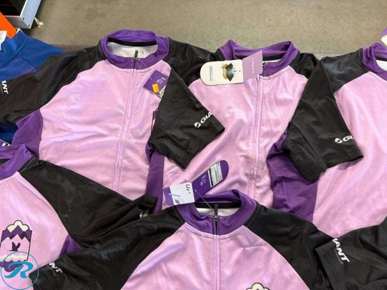 (9) Women’s Cycling Jerseys, Assorted Sizes (Stained/Dirty) - Roller Auctions