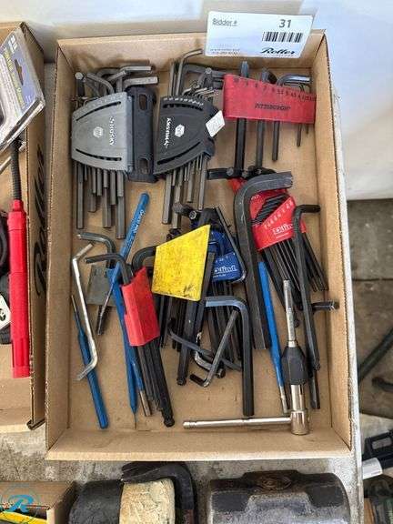 Tray of Hex Keys - Roller Auctions