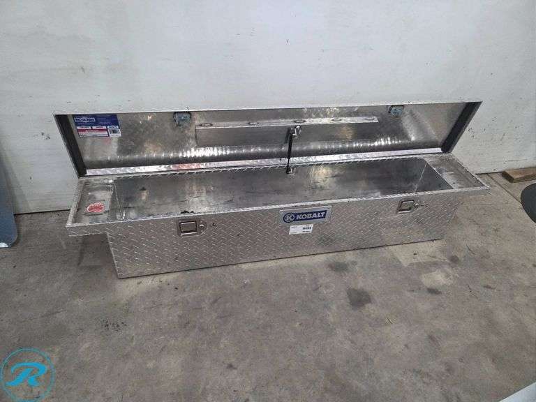 Kobalt Aluminum Diamond Plate Truck Tool Box with Interior Struts