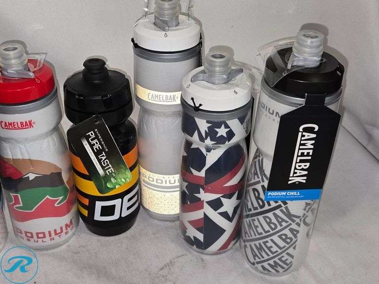 (7) CamelBak Podium and Podium Chill Insulated Water Bottles - Roller Auctions