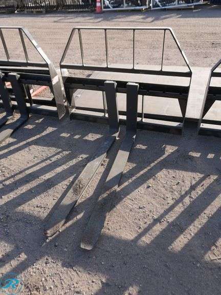 New Kivel Fork Attachment to Fit Skid Steer Loader, 48" Forks, 3500 Lb. Capacity - Roller Auctions