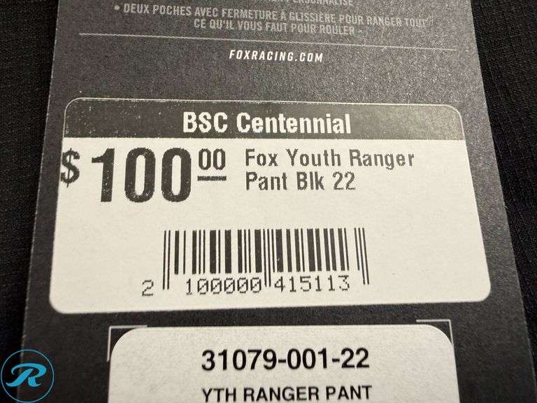 (4) Fox Ranger Youth Pants, Sizes 22, 24, 26, 28 - Roller Auctions