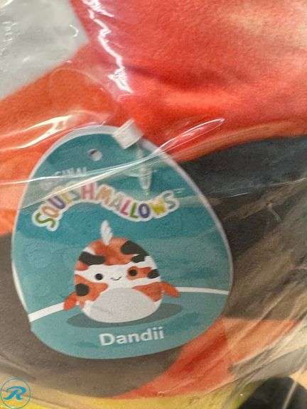 Squishmallows:  Kellytoy 2023 Dandii The Koi Fish 7.5"- Used; Squishmallows: 24" Pikachu- Used - Roller Auctions