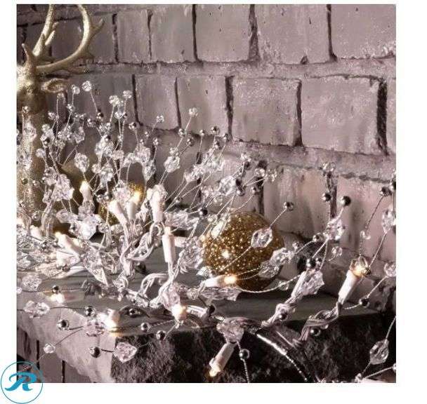 GE: StayBright 100 LED Glitter Gem Garland 9FT- New - Roller Auctions