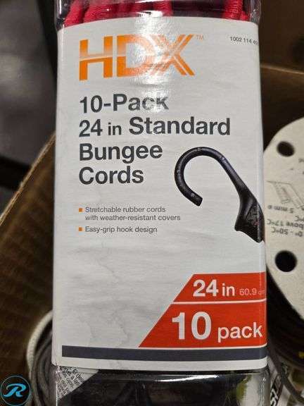 HDX Bungee Cords, DAP Liquid Cement Filler, GearIT Speaker Wire, and Ropes - Roller Auctions