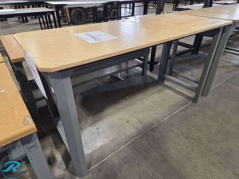 Kobalt Wooden Workbench with Metal Frame, 72" x 30"