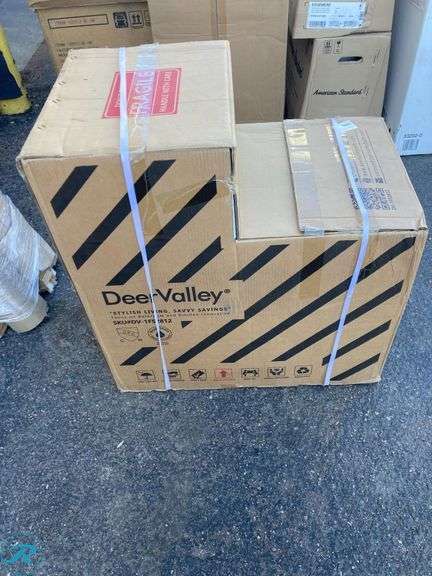 (1) New- DeerValley Liberty White Round Standard height 12-in Rough-In WaterSense 1.6 GPF Dual Flush Soft Close 1-piece Toilet - Roller Auctions